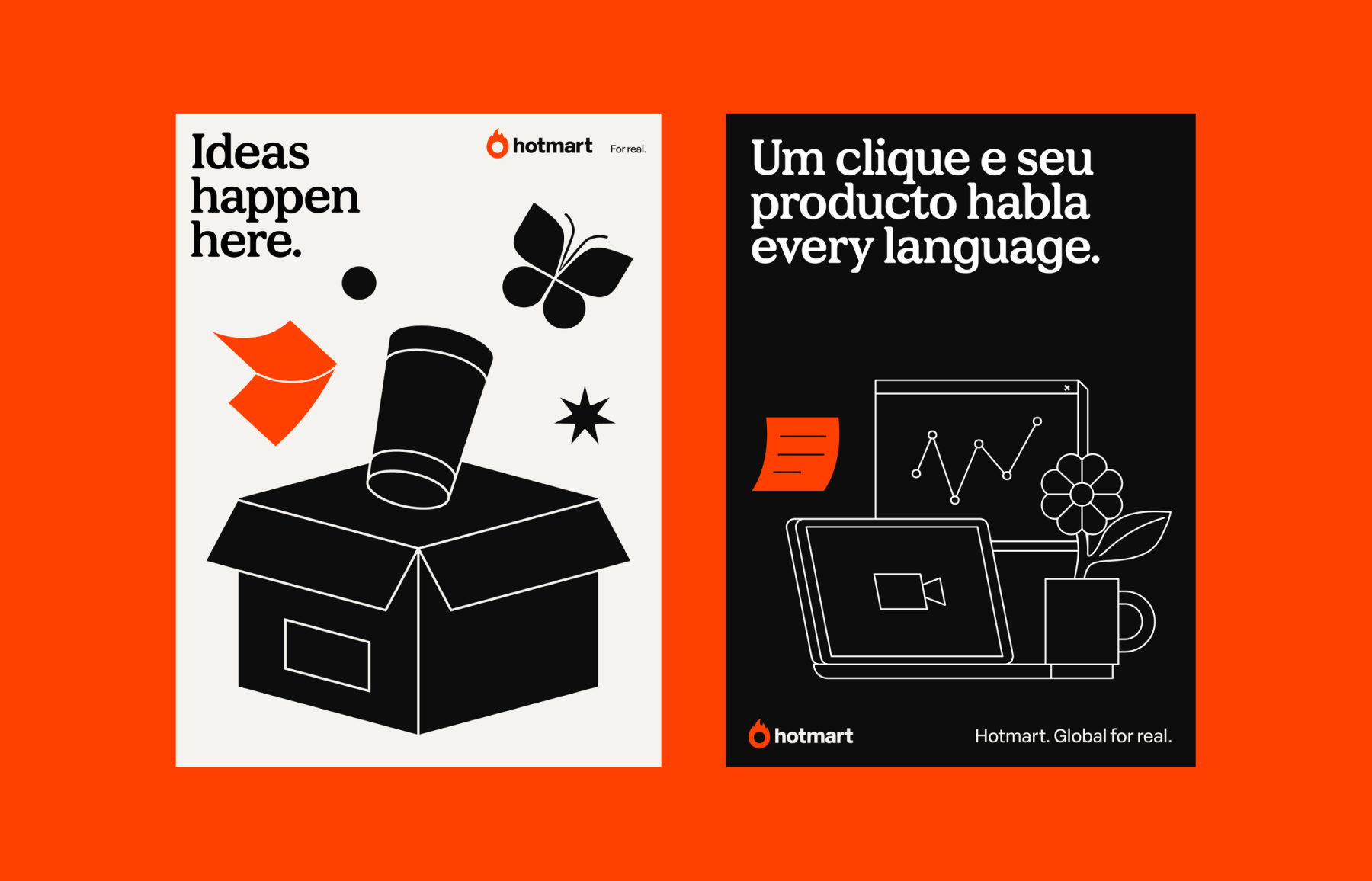 Posters — ideas happen here / every language