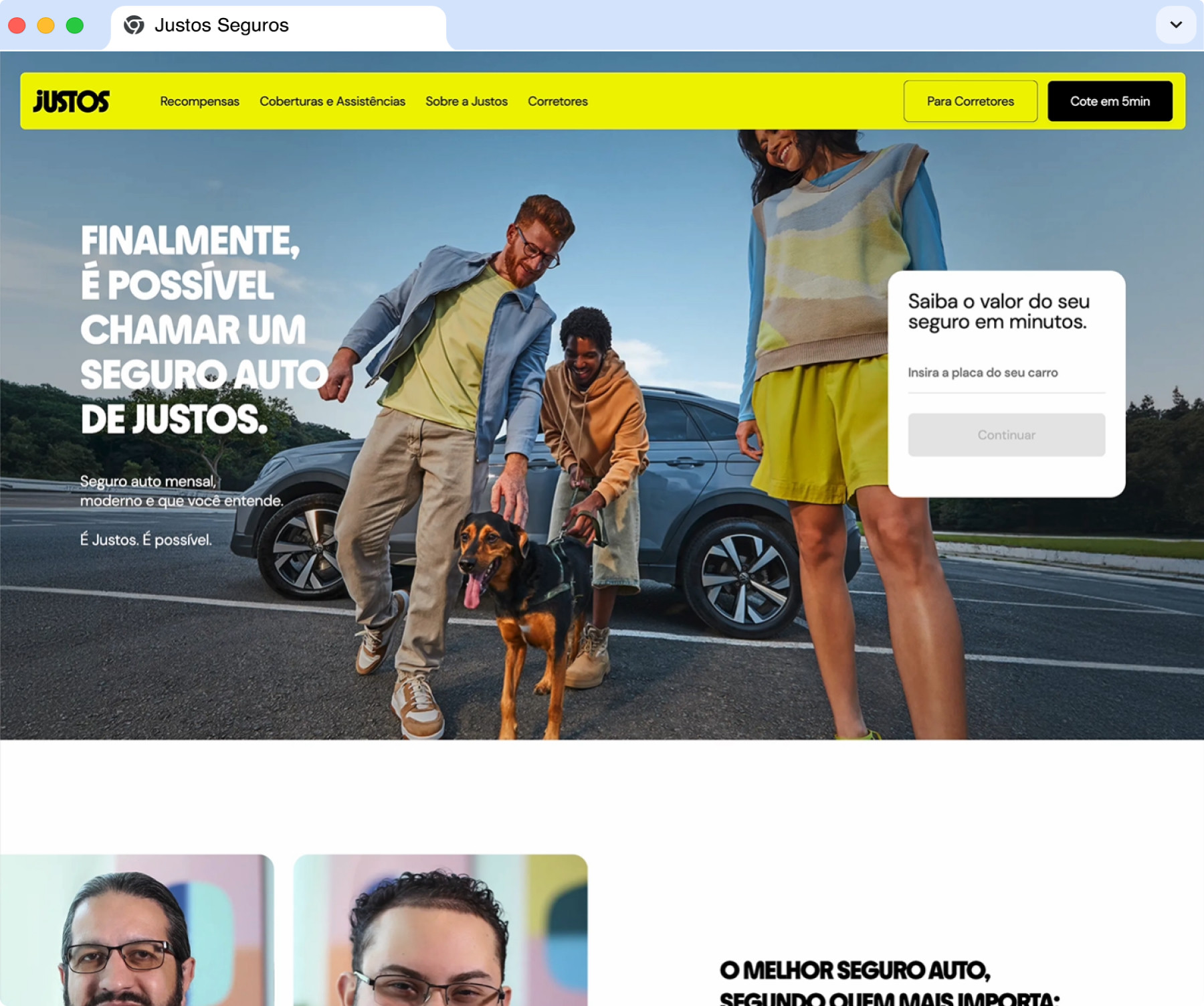Justos Seguros — site and campaign