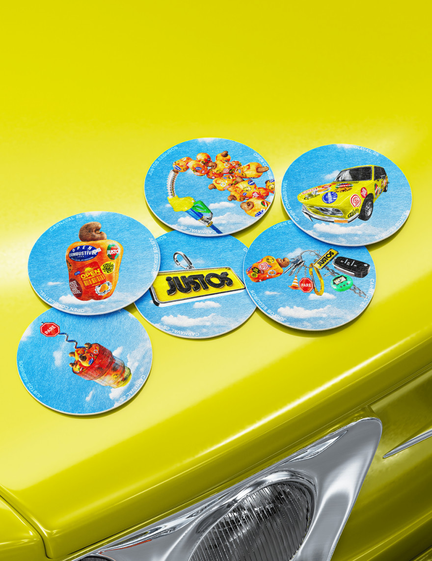 Custom coasters on the hood